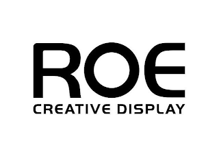 ROE CREATIVE DISPLAY logo