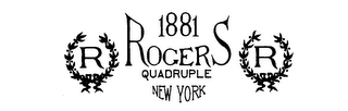 ROGERS 1881 QUADRUPLE NEW YORK R logo