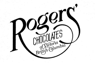 ROGERS' CHOCOLATES OF VICTORIA BRITISH COLUMBIA logo