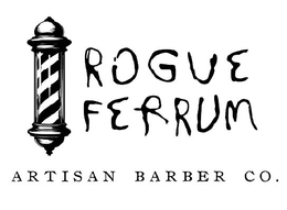 ROGUE FERRUM ARTISAN BARBER CO. logo