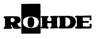 ROHDE logo