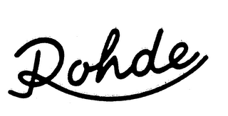 ROHDE logo