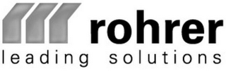 ROHRER LEADING SOLUTIONS logo