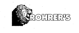 ROHRER'S logo