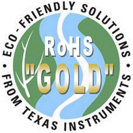 ROHS "GOLD" ECO-FRIENDLY SOLUTIONS FROM TEXAS INSTRUMENTS logo