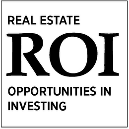 ROI REAL ESTATE OPPORTUNITIES IN INVESTING logo