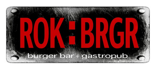ROK BRGR BURGER BAR GASTROPUB logo