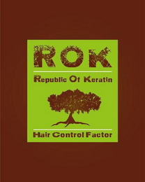 ROK REPUBLIC OF KERATIN HAIR CONTROL FACTOR logo