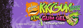ROLDA K-KGUM GREEN ROCK NEW GUM GEL ULTRA MEGA FUERTE CONTENIDO NETO 250 G (8.8OZ.) logo