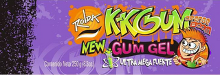 ROLDA K-KGUM ORANGE BOOM NEW GUM GEL ULTRA MEGA FUERTE CONTENIDO NETO 250 G (8.8OZ.) logo