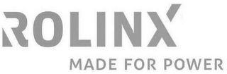 ROLINX MADE FOR POWER logo