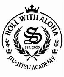 ROLL WITH ALOHA JIU-JITSU ACADEMY S EST. 2020 logo