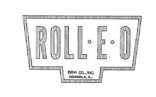 ROLL.E.O BRM CO., INC. INDIANOLA, IL. logo