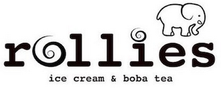 ROLLIES ICE CREAM & BOBA TEA logo