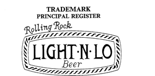 ROLLING ROCK LIGHT.N.LO BEER logo