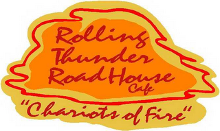 ROLLING THUNDER ROAD HOUSE CAFE "CHARIOTS OF FIRE" logo