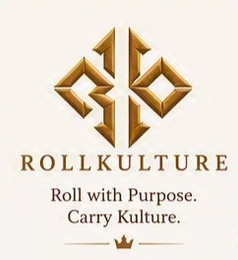 ROLLKULTURE ROLL WITH PURPOSE. CARRY KULTURE. logo