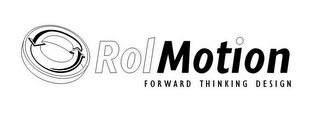 ROLMOTION FORWARD THINKING DESIGN logo
