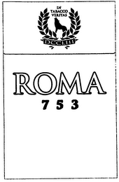 ROMA 753 IN TABACCO VERITAS DCCLIII logo