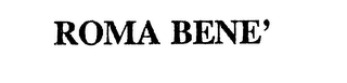 ROMA BENE' logo