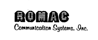 ROMAC COMMUNICATION SYSTEMS, INC. logo