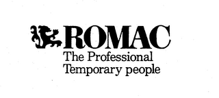 ROMAC THE PROFESSIONAL TEMPORARY PEOPLE