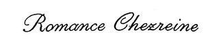 ROMANCE CHEZREINE logo