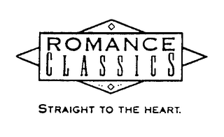 ROMANCE CLASSICS STRAIGHT TO THE HEART. logo
