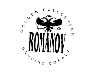 ROMANOV GOLDEN COLLECTION GENUINE COBALT logo