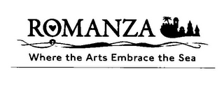 ROMANZA WHERE THE ARTS EMBRACE THE SEA logo