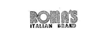 ROMA'S ITALIAN BRAND logo