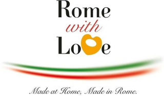 ROME WITH LOVE MADE AT HOME, MADE IN ROME. logo