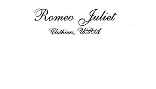 ROMEO JULIET CLOTHIERS, USA logo