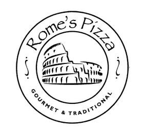 ROME'S PIZZA GOURMET & TRADITIONAL logo