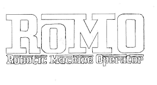 ROMO ROBOTIC MACHINE OPERATOR logo