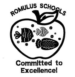 ROMULUS SCHOOLS COMMITTED TO EXCELLENCE! logo