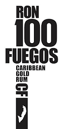 RON 100 FUEGOS CARIBBEAN GOLD RUM CF logo