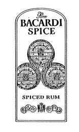 RON BACARDI SPICE SPICED RUM PREMIUM BLEND EST. 1862 logo