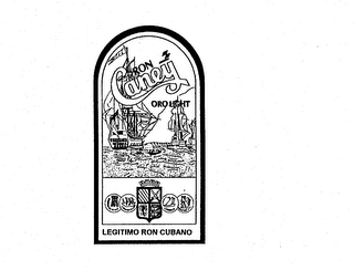 RON CANEY ORO LIGHT LEGITIMO RON CUBANO logo