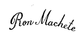 RON MACHETE logo