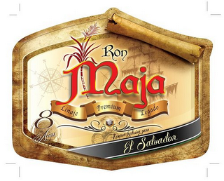 RON MAJA LINAJE PREMIUM LEGADO 8 AÑOS RESERVA EXCLUSIVA PARA EL SALVADOR logo