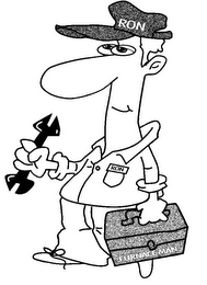RON RON FURNACE MAN logo