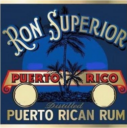 RON SUPERIOR PUERTO RICO DISTILLED PUERTO RICAN RUM logo