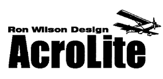 RON WILSON DESIGN ACROLITE logo