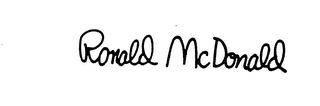 RONALD MCDONALD logo