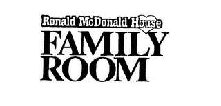RONALD MCDONALD HOUSE FAMILY ROOM logo