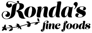 RONDA'S FINE FOODS logo