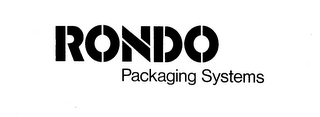 RONDO PACKAGING SYSTEMS logo