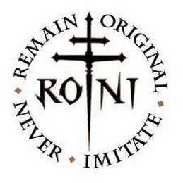 RONI REMAIN ORIGINAL NEVER IMITATE logo