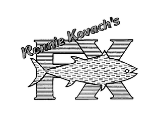 RONNIE KOVACH'S FX logo